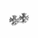 chrome hearts stud earrings sterling silver luxury jewelry