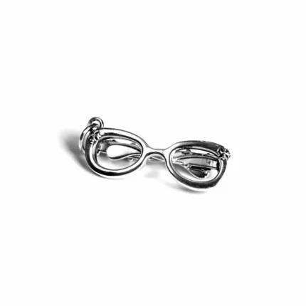 chrome hearts glasses pendant sterling silver jewelry