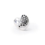 chrome hearts heart ring sterling silver jewelry